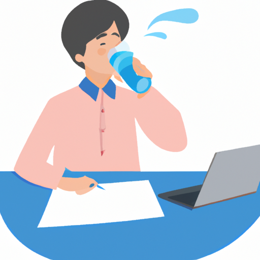 of_a_person_drinking_water_while_working_or_studying