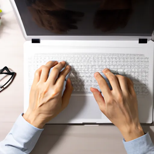 of_a_person_working_at_a_desk_in_a_tidy